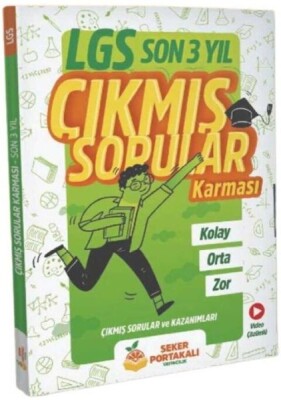 Şeker Portakalı Yayıncılık 8. Sınıf LGS Son 3 Yıl Çıkmış Sorular Karması - Şeker Portakalı Yayıncılık