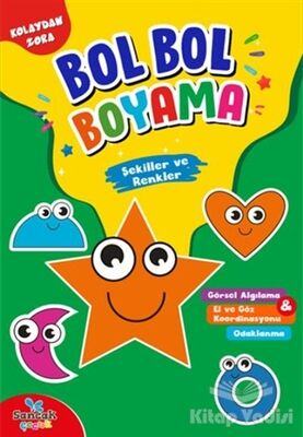 Şekiller ve Renkler - Kolaydan Zora Bol Bol Boyama - 1