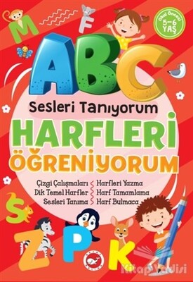 Sesleri Tanıyorum - Harfleri Öğreniyorum - Beyaz Balina Yayınları