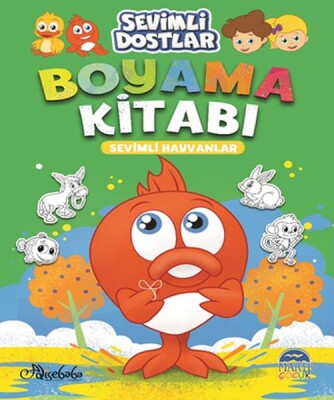 Sevimli Dostlar Boyama Kitabı - Sevimli Hayvanlar - Martı Yayınları