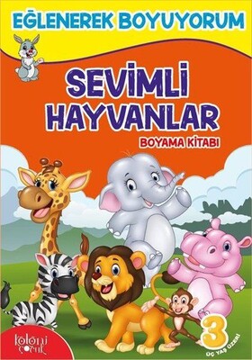 Sevimli Hayvanlar Boyama Kitabı - Koloni Çocuk