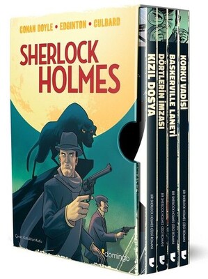 Sherlock Holmes Özel Kutulu Set - 4 Kitap Takım - Domingo Yayınevi