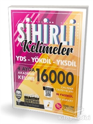 Sihirli Kelimeler YDS - YÖKDİL - YKSDİL - 4 Ayda 16000 Akademik Kelime Çek Kopart 16 Fasikül - Pelikan Yayıncılık