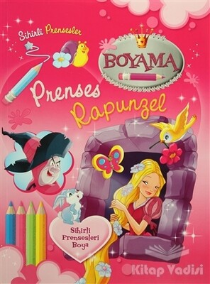 Sihirli Prensesler Boyama - Prenses Rapunzel - Parıltı Yayınları