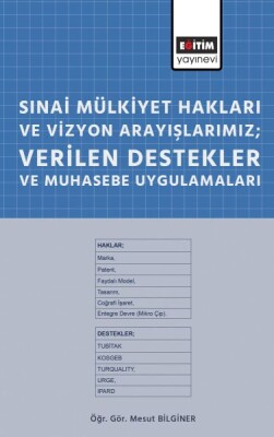 Sınai Mülkiyet Hakları ve Vizyon Arayışlarımız; Verilen Destekler ve Muhasebe Uygulamaları - Eğitim Yayınevi