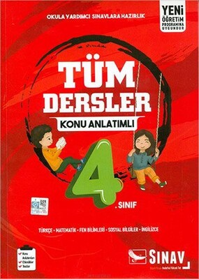 Sınav 4. Sınıf Tüm Dersler Konu Anlatımlı (Yeni) - Sınav Dergisi Yayınları