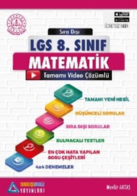 Sıradışı Analiz LGS 8. Sınıf Matematik Video Çözümlü Soru Bankası (Yeni) - 1