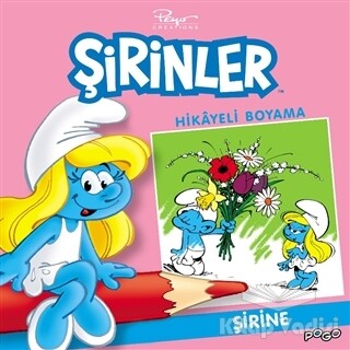 Şirine Hikayeli Boyama - Şirinler - Pogo Çocuk