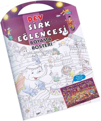 Sirk Eğlencesi Dev Boyama Posteri - 0-6 Yaş Yayınları