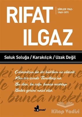 Soluk Soluğa Karakılçık Uzak Değil - Şiirler 1962-1969-1971 - Çınar Yayınları