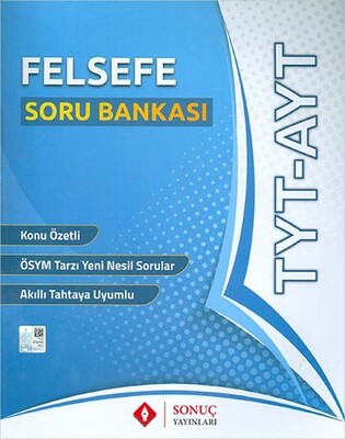 Sonuç TYT AYT Felsefe Soru Bankası - Sonuç Yayınları