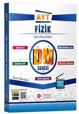 Sonuç YKS AYT Fizik DM Ders Modülleri Soru Bankası - Sonuç Yayınları