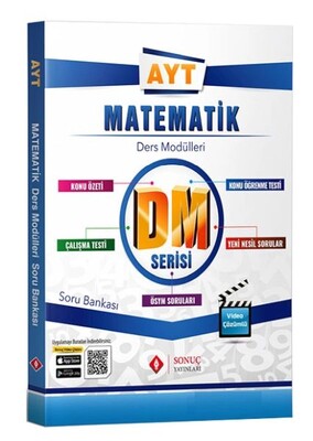 Sonuç YKS AYT Matematik DM Ders Modülleri Soru Bankası - Sonuç Yayınları