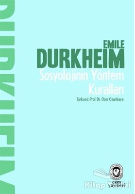 Sosyolojinin Yöntem Kuralları - Cem Yayınevi