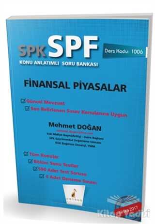 Pelikan Yayıncılık - SPK - SPF Finansal Piyasalar Konu Anlatımlı Soru Bankası