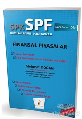 SPK - SPF Finansal Piyasalar Konu Anlatımlı Soru Bankası - Pelikan Yayıncılık