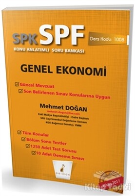 SPK - SPF Genel Ekonomi Konu Anlatımlı Soru Bankası - Pelikan Yayıncılık