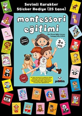 Stickerlı 3+ Yaş Montessori Eğitimi - Beyaz Panda Yayınları