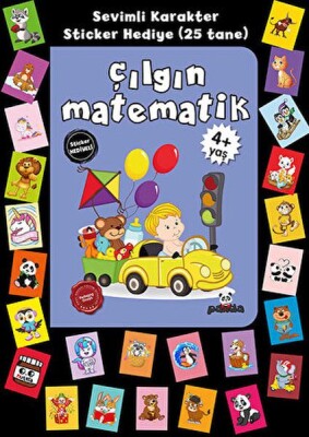 Stickerlı 4+ Yaş Çılgın Matematik - Beyaz Panda Yayınları