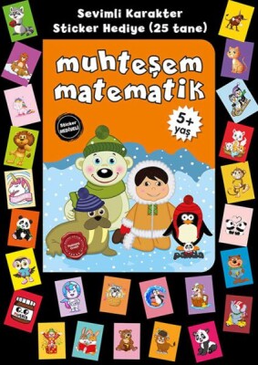 Stickerlı 5+ Yaş Muhteşem Matematik - Beyaz Panda Yayınları