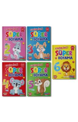 Süper Boyama 10 set+1 Set (55 Kitap) - 1