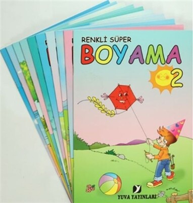 Süper Boyama İnce (10 Adet) - Pinokyo Yayınları