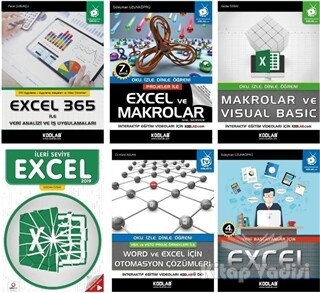 Süper Excel Eğitim Seti 2 (6 Kitap Takım) - Kodlab Yayın