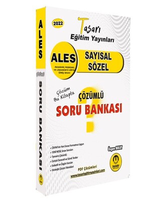 Tasarı 2022 Ales Sayısal-Sözel Çözümlü Soru Bankası - Tasarı Akademi Yayınları