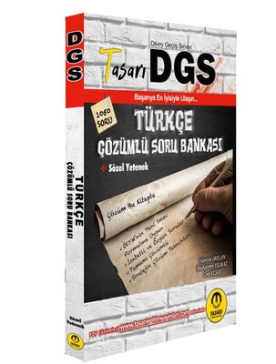 Tasarı 2022 DGS Türkçe Çözümlü Soru Bankası - Tasarı Akademi Yayınları