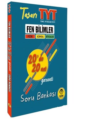 Tasarı 2022 TYT Fen Bilimleri 20 de 40 Net Soru Bankası - Tasarı Akademi Yayınları