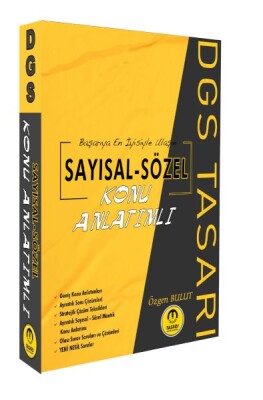 Tasarı DGS Sayısal Sözel Yetenek Konu Anlatımı Tek Kitap - Tasarı Akademi Yayınları