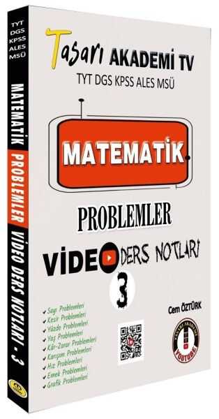 Tasarı Akademi Yayınları - Tasarı Matematik Problemler Video Ders Notları 3