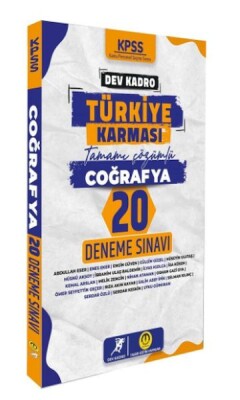 Tasarı Yayınları KPSS Coğrafya Dev Kadro Türkiye Karması 20 Deneme - Tasarı Akademi Yayınları