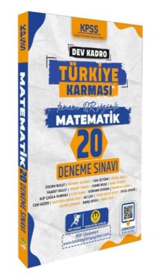 Tasarı Yayınları KPSS Matematik Dev Kadro Türkiye Karması 20 Deneme - Tasarı Akademi Yayınları