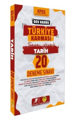 Tasarı Yayınları KPSS Tarih Dev Kadro Türkiye Karması 20 Deneme - Tasarı Akademi Yayınları