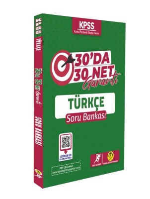 Tasarı Yayınları KPSS Türkçe 30 da 30 Net Garanti Soru Bankas - Tasarı Akademi Yayınları