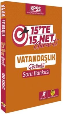 Tasarı Yayınları KPSS Vatandaşlık 15 te 15 Net Garanti Soru Bankası - 1