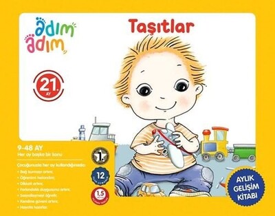 Taşıtlar - 21. Ay Gelişim Kitabı - Adım Adım Bebek Eğitimi