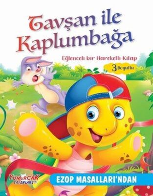 Tavşan İle Kaplumbağa - Eğlenceli Bir Hareketli Kitap 3 Boyutlu - 1