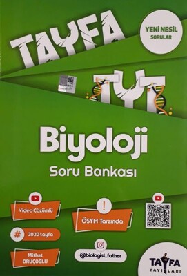 Tayfa TYT Biyoloji Soru Bankası (Yeni) - Tayfa Yayınları