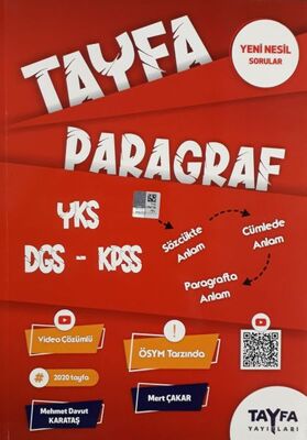 Tayfa YKS DGS KPSS Paragraf Soru Bankası (Yeni) - 1