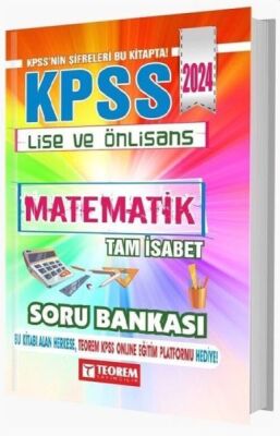 Teorem Yayınları 2024 KPSS Lise Ön Lisans Matematik Tam İsabet Soru Bankası - 1