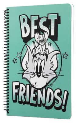 Tom And Jerry Best Friends Spiralli Defter Yeşil - Mabbels