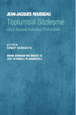 Toplumsal Sözleşme veya Siyasal Hukukun Prensipleri - İletişim Yayınları