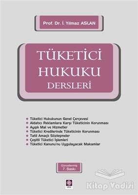 Tüketici Hukuku Dersleri - Ekin Yayınevi