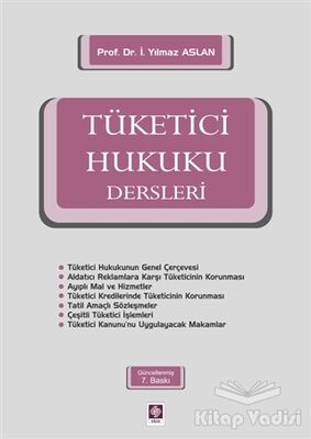 Tüketici Hukuku Dersleri - 1