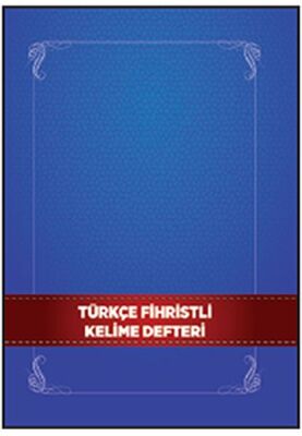 Türkçe Fihristli Kelime Defteri - 1