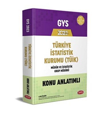 Türkiye İstatistik Kurumu (Tüik) GYS Konu Anlatımlı - Data Yayınları
