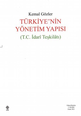 Türkiyenin Yönetim Yapısı - Ekin Yayınevi