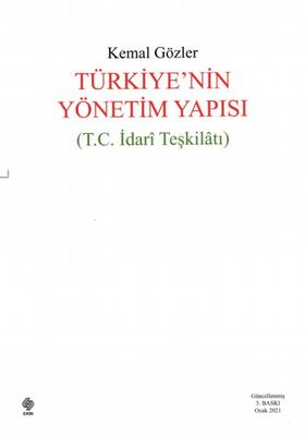 Türkiyenin Yönetim Yapısı - 1